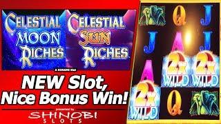 Celestial Moon Riches, Celestial Sun Riches Slots - Live Play and 2 Free Spins Bonuses