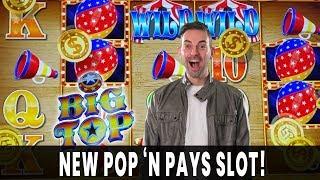 BIG PAYS on *NEW* Circus Themed BIG TOP Slot with @The Slot Cats   Pop N' Pays and BCSlots #AD