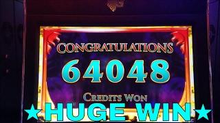 HUGE WIN Gold Dragon Red Dragon Slot  Machine Bonus BIG WIN LIVE PLAY!!!!