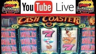 $20 MAX BET BONUS on IGT CASH COASTER Machine BIG WIN Sizzling Slot Jackpots Casino Videos