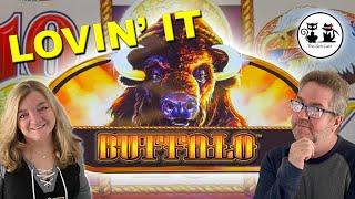 WE PLAYED 3 DIFFERENT VERSIONS OF BUFFALO SLOT MACHINE! WHICH IS YOUR FAVORITE VERSION?