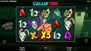 Slugger Time slot machine by Quickspin gameplay  SlotsUp