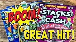 BOOM!! Great Hit!  $60 IN TICKETS  TEXAS LOTTERY Scratch Off Tickets