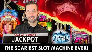 The SCARIEST Slot Machine EVER!!  JACKPOT on Silent Hill Return