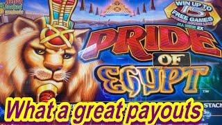 WHAT A GREAT PAYOUTS !PRIDE OF EGYPT Slot  HIGH LIMIT$500 Slot Challenge Play / WU DA JIANG Slot