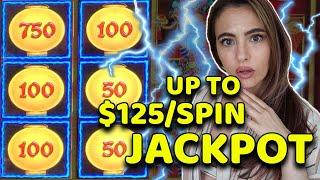 JACKPOT on LIGHTNING LINK up to $125 a spin IN LAS VEGAS!