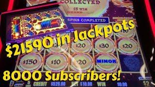 8000 Subscribers ! Over $21k in jackpots