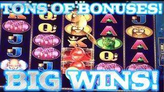 BIG WINS! LIVE PLAY on White Wizard Slot Machine with Tons of Bonuses!