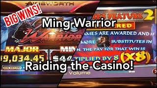 Big Wins on Ming Warrior - Raiding the Casino!