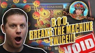 Dragon Link Peacock Princess JACKPOT! | BOD Breaks the Game TWICE!!! | Brian of Denver Slots