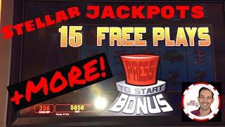 Stellar JACKPOTS Bonus + MORE!   BONUS HOLIDAY VIDEO  Slot Machine Pokies w Brian Christopher
