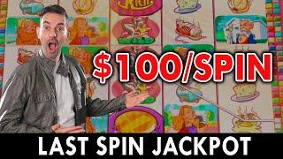 $100/Spin JACKPOT AGAIN on Stinkin' Rich at Aria