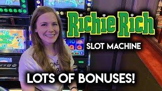 Richie RICH! Slot Machine!! Jackpot Jump BONUSES! Can I Pick Well?