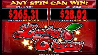 LUCKY CHERRY - MAX BET - LIVE PLAY W/ BONUS - Slot Machine Bonus