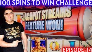 I Got A Jackpot Streams Feature & Here's What It Paid - 100 Spins To Win Challenge | Episode-14