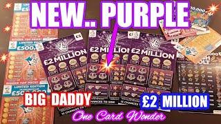 NEW..PURPLE £2 Million BIG DADDY Scratchcard  and Bonus Cards.. mmmmmmMMM..says