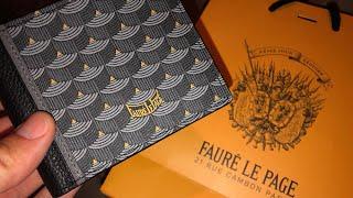 Fauré Le Page Review - Mens Wallet Unboxing and Quality Discussion