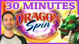 30 MINUTES on Dragon Spin  Can we lift this 30 Minute Curse?  Slot Machine w Brian C