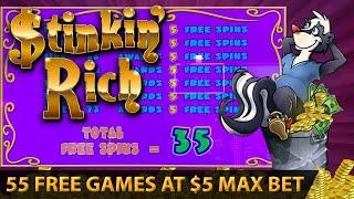 ️OMG 55 GAMES AT MAX BET️STINKIN’ RICH BIG WIN | ULTIMATE FIRE LINK | SWEET TWEET SLOT MACHINE