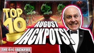 TOP 10 JACKPOTS!  Slot Machine Wins  August 2018! | The Big Jackpot