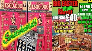 WE SCRATCH SOME CARDS.& GIVE AWAY LOTS OF SCRATCHCARD TO VIEWERS.& SHOW WHAT THEY HAVE WON THIS WEEK
