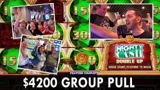 $4200 GROUP PULL  $22.50 Max Bet Spins on Mighty Cash Double Up  STRAT Vegas #ad