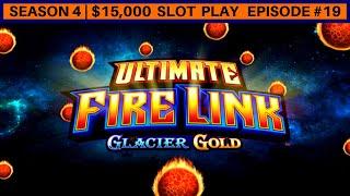 Ultimate Fire Link GLACIER GOLD Slot Machine Bonus | | Season 4 | Episode #19