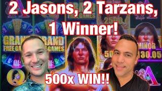TARZAN 500x BIG WIN BONUS!!!! | Which Jason tames the jungle!?