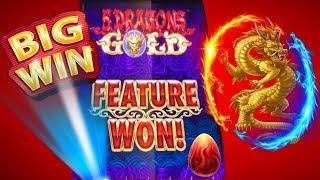 MAX BET BONUS BIG WINAMAZING RETRIGGER5 DRAGONS GOLDBUFFAO GRAND AND MORE!!