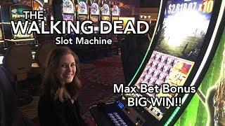 Walking Dead 2 Slot Machine Max Bet! BIG WIN!!! BONUSES!