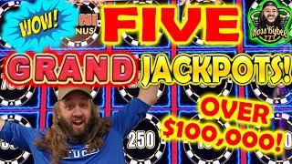 OVER $100k in GRAND JACKPOTS! DRAGON LINK LIGHTNING MIGHTY CASH LIVE HIGH LIMIT