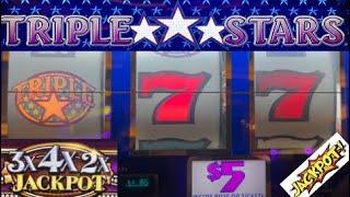 HIGH LIMIT Triple Stars BANGER - 4x3x2x Jackpot Plus