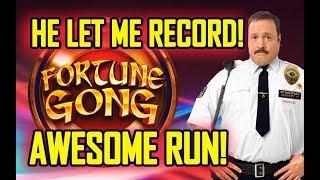 ••‍•️HE LET ME RECORD! ••‍•️- FORTUNE GONG SLOT •- AWESOME RUN!!!! - Slot Machine Bonus