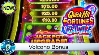 New️Quick Hit Fortunes Blitz Volcano Slot Machine Bonus