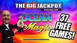 37 FREE GAMES on OCEAN MAGIC! EXCITING WIN at the Cosmopolitan Casino  | The Big Jackpot