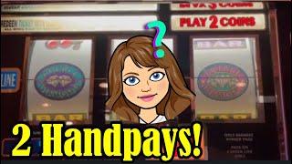 2 Jackpots on 3 Reel Slots! Pinball Triple Double Diamond Plus more Slot Machine Action!