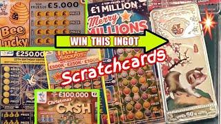 WowScratchcards.Bee LuckyTriple JackpotPot of GoldChristmas Cash(Name that PIG)