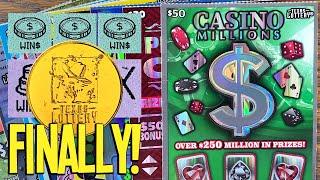 FINALLY!  **$180/TICKETS** $50 Casino Millions  Fixin To Scratch