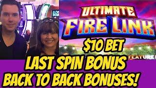 LAST SPIN & Back to Back Bonuses! Ultimate Fire Link