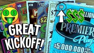 GREAT KICKOFF!  **WINS!** $50 TICKET + LOTS MORE!!  $140 in TX LOTTERY Scratch Offs