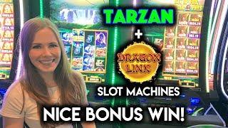 NICE! Free Spins and BONUS on Dragon Link Autumn Moon Slot Machine!!