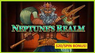 $20/SPIN BONUS! Money Link Neptune's Realm Slot - High Limit ACTION!