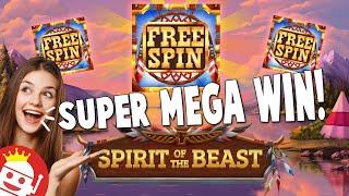 SPECTACULAR BIG WIN ON RELAX GAMING'S SPIRIT OF THE BEAST SLOT!