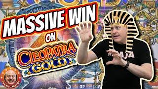 $30 BETS!!! Big Stacking Bonus WIN on Cleopatra Gold!