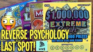 Reverse Psychology? + LAST SPOT  $110/TICKETS w/ 3 $20's  TEXAS Lottery Scratch Off Tickets