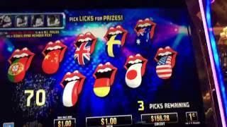 The Rolling Stones **BONUS and LIVE PLAY** Slot at Bellagio, Las Vegas