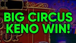 SO CLOSE TO WINNING IT ALL! Circus KENO Free Games!! 5X Multiplier + 7 Extra Draws! #shorts