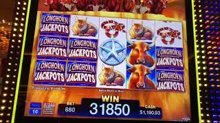 Max Bet Free Spin Bonus Longhorn Jackpots Slot Machine Ilani Casino