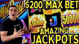 I Put $35,000  In Slot Machine & Won This JACKPOTS - $200 MAX BET