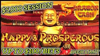$5K INTO HIGH LIMIT Dragon Link Happy & Prosperous /Autumn Moon HANPAY JACKPOTS Slot Machine Casino